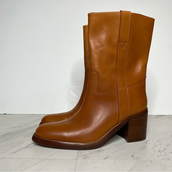 Jeffrey Campbell Desert Western Brown Leather Heeled Boot 8 1/2 - Picture 15 of 15